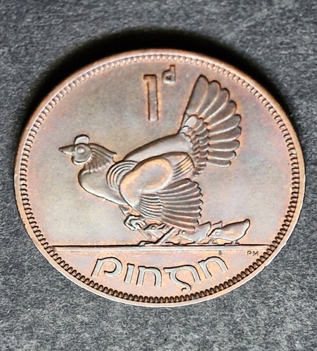 1963 ireland proof penny - 1d,