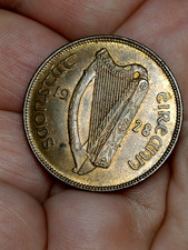 1928 Irish Penny coin - PROOF
