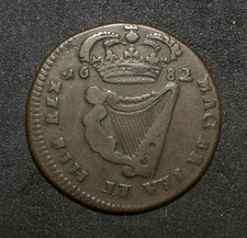 CHARLES II. 1682 IRISH HALF