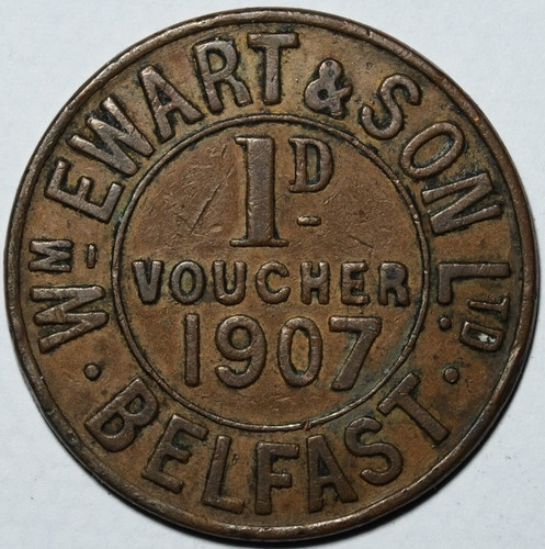 Rare irish token - token, 1907