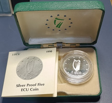 1990 Ireland 5 ECU (Pre