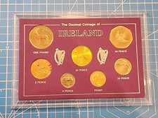 IRELAND IRISH EIRE 7 COINS SET