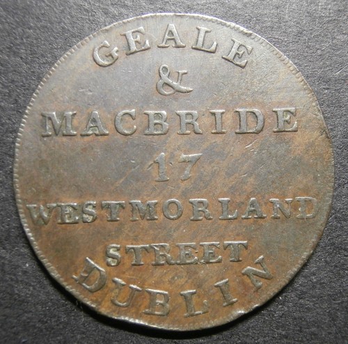 Irish halfpenny token - , geale