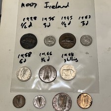 k007 Ireland eire old coins
