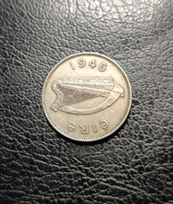 1946 Ireland Sixpence  coin -