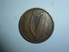 Irish Eire Ireland Half Penny